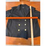 Roz & Ali Women's Black Double Breasted Blazer XL Shoulder Pads Photo 5