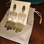 Kendra Scott New Statement Drop Chandelier Earrings In Gold Filigree Photo 2