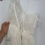 Lulus Glorious Luxury White Sheer Tulle Embroidered Beaded Maxi Dress Size XL Photo 7