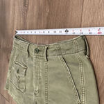 American Eagle  Green‎ Hi-rise Button-Fly Cut-Off Jean Shorts Size 6 Photo 8