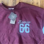 Ford Bronco Women’s Burgundy Pullover Sweatshirt Size XS NWT Blue Photo 2