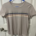 American Eagle Purple / Grayish Striped Shirt Photo 0