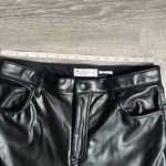 Abercrombie & Fitch  the ankle straight ultra high rise vegan leather pants Photo 6