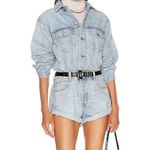 Alexander Wang Cotton Denim Short Jumpsuit Photo 3