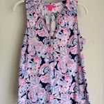 Lilly Pulitzer Essie Tank - Seashell Flourish Design - Size S Photo 0