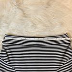 EXPRESS  striped fit and flare back zip mini skirt 6 Photo 2