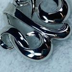 Monet Vintage Geometric Swirl Open Work Weave Silver Tone Jewelry Pin Brooch Photo 1