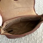 Margot New York Brown Leather Crossbody Bag Brass Chain Card Slots Photo 8