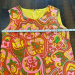 Vintage 70's Paisley Floral Flower Power Tank Top Size Medium Pink Photo 6