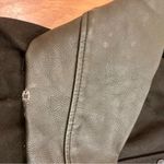 PacSun Women’s Bomber Jacket Black White Embroidered Medium Gothcore Rose Skull Photo 9