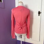 Anthropologie Leifsdottir Linen Pink Bow Ruffle Cardigan Tie Top Extra Small Photo 2