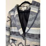 Carolina Colours Blue Southwestern Soft Knit Blazer Jacket Women’s Small Photo 2