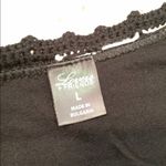 Lovers + Friends  No Secrets Black White Crochet one piece size large Photo 3