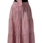 Labiz Maxi Skirt Stripe Cotton Set(Size Large) Red Photo 0