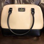 Kate Spade Wellesley Street Cream & Black Leather Dome Shaped Gold Satchel Bag Photo 15