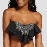 Xhilaration Boho Medallion Coast to Coast Aztec Tribal Bikini Top Strapless NWT Photo 0