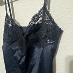 Vassarette VTG 90s Y2K Black Nylon Camisole Lace trim sz 32/S  USA fairy cami Photo 1