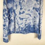 Soft Surroundings XS Sweatshirt Top Blue Tie Dye Jersey Knit Long Sleeve 1263 Photo 3