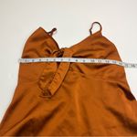 Abercrombie & Fitch Abercrombie & Fitch Satin Tie-Front Camisole Brown Womens Size Large Y2K *FLAWS Photo 11