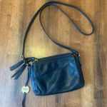 Margot New York Crossbody Bag Adjustable Strap and Gold Hardware Leather purse Black Photo 0