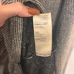 Anthropologie  Womens Medium Gray Ribbed Knit Ruched Button Front Midi Dress Photo 6