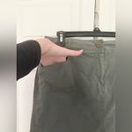 Chico's Chico’s Olive Green Cargo Straight Skirt Army Green Cotton Blend Size Medium 10 Photo 2