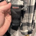 Burton Grace Tech Black And White Plaid Button Flannel Down Shirt Women’s Large Photo 5