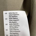 COS Khaki Button Down Shirt Stretchy Minimalist Neutral Office Size Small Photo 4