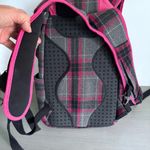 RARE Aerystar 2014 Wool Plaid Grey Pink Laptop Backpack K Pop Skater Schoolgirl Gray Photo 9