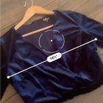 Lulus Lulu’s Romantic Moves Navy Blue Velvet Long Sleeve Romper Size Large Photo 6