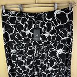 Adrianna Papell NWT  2X‎ Crepe High-Rise Wide Leg Crop Pant Black White Career Photo 7