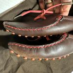 Tod's  Women Gommino Brown pink Leather driving Loafers Size 36.5 w dustbag Photo 6