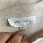 Hippie Rose ‎ Cream 1/4 Zip Pullover Sweatshirt Woman’s Size Medium Photo 1