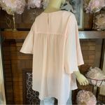 Valerie Stevens BLUSH PINK FLOWY TUNIC BLOUSE NWT (3X) Photo 3