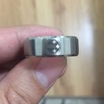 Silver stainless steel Pittsburgh Steelers Ring Photo 2