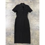 Theory New!  Military Polo Wool MidiDress Black‎ Sz 4 $595 Photo 7