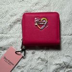 Juicy Couture Hot Pink Flash Love Mode Faux Leather Small Zip Around Wallet NEW Photo 0