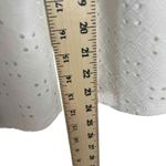 CeCe  Women's Size Small White‎ Ruffle Sleeve Eyelet Knit Top Photo 7