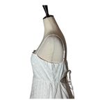 Line and Dot Dress Women Small White Eyelet Charlotte Embroidered Midi NWT Boho Photo 7