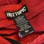 Hot Topic Red Velvet Skulls Cameo Corset Victorian Rose Dress Gown. Size Medium Photo 9