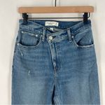Abercrombie & Fitch A&F Curve Love The 90s Straight Ultra High Rise Crisscross Waist Jean Size 2 Photo 1