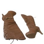 Top Moda womens page-65 knee hi round toe lace-Up slouched high size 8 Photo 2