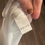 Reiss  sheer blouse with scalloped trim Photo 3