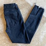 Mother High Waisted Tie Bow Jeans in Black Size 26 Photo 1