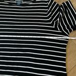 Karen Scott  Woman Navy Striped Short Sleeve Knit Pullover Sweater Top ~ Size 3X Photo 7