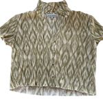 Almost Famous Oliveand Cream Striped Pajama Set Photo 6