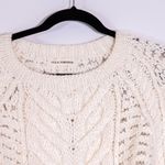 Ulla Johnson Women's Alpaca Wool Blend Knit Crew Neck Pullover Sweater Ivory L Photo 1