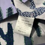 Pearl By Lela Rose Cactus Cotton Full Sleeve Shirt Size Medium NWT Purple Photo 11