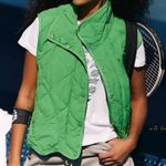 Free People Quinn Quilted Puffer Vest Green Photo 2