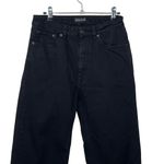 Scanlan Theodore Wide Leg Jeans Dark Wash Black Cropped High Rise Womens Size 30 Photo 1